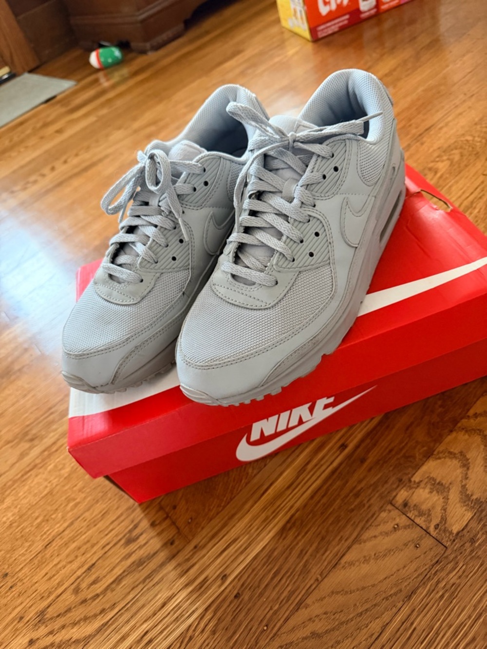 Nike Light Gray Air Max Low-Top Sneakers - Picture 2 of 6